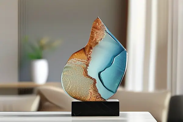 現(xiàn)代家居中精美的樹脂工藝品展示