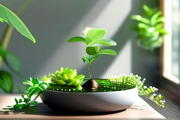 現(xiàn)代簡約風(fēng)格水培植物花盆展示