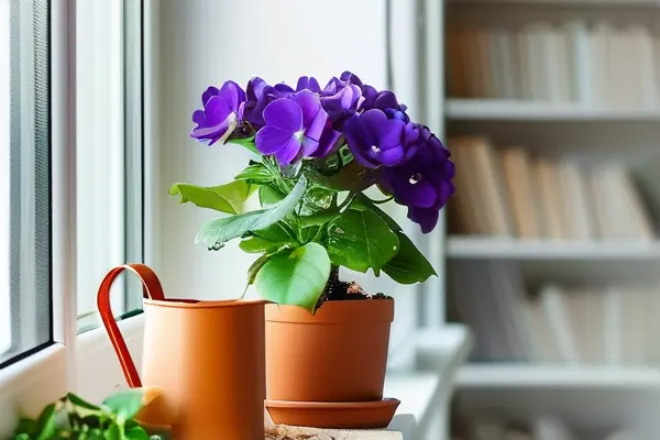 四季開花室內(nèi)盆栽實景布置圖