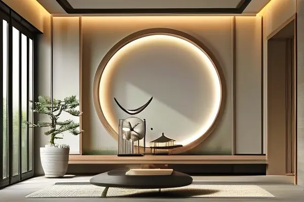新中式客廳風(fēng)水布局實(shí)景圖