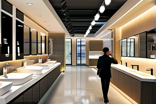 高檔潔具批發市場內景