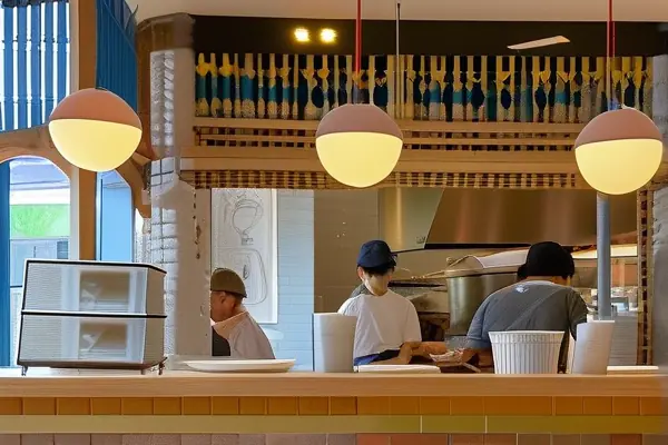 餐館裝修施工現(xiàn)場(chǎng)