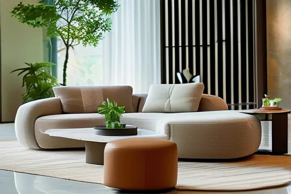 現(xiàn)代風格布藝沙發(fā)展示