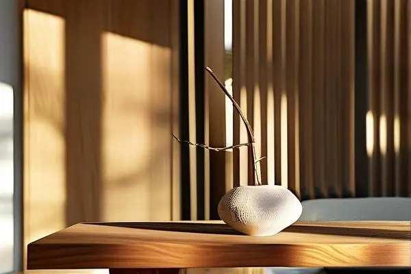 現代家居中的木質裝修工藝品展示
