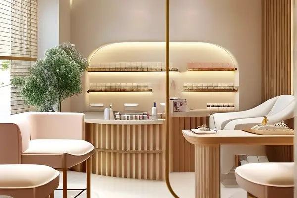專業美甲店內部裝修效果展示