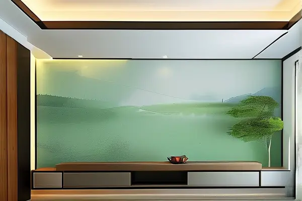 環保墻紙在客廳的實際應用效果展示