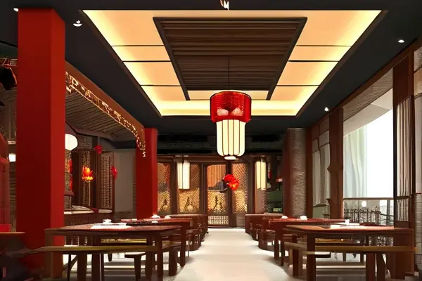 傳統(tǒng)湘菜館室內(nèi)裝修效果展示
