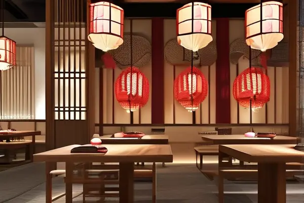 現(xiàn)代中式餐廳裝修效果圖