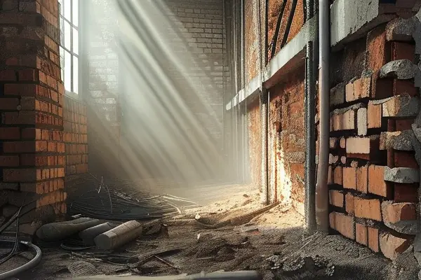 二手房拆除施工現場實拍圖