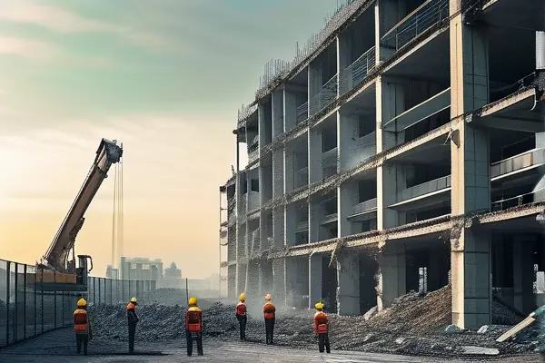 廠房結構拆除施工現場