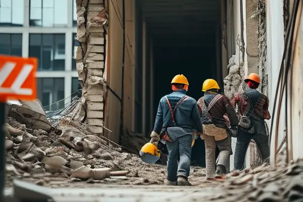 專業酒店結構拆除公司施工現場