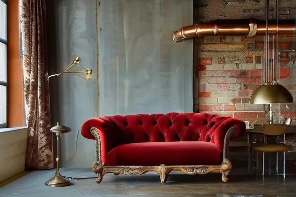 復古風格對比場景與設計素材