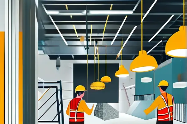 機構裝修施工現場