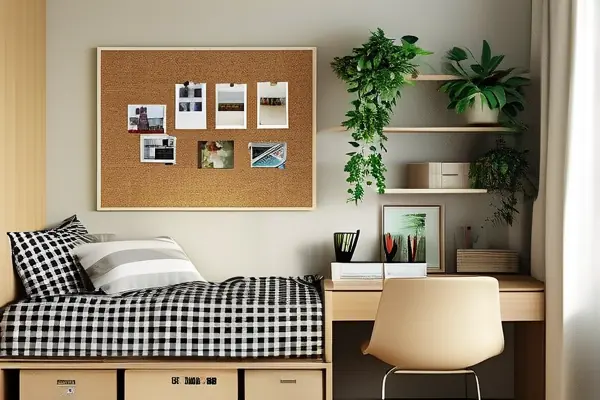 精心布置的大學宿舍實景圖展示空間利用技巧