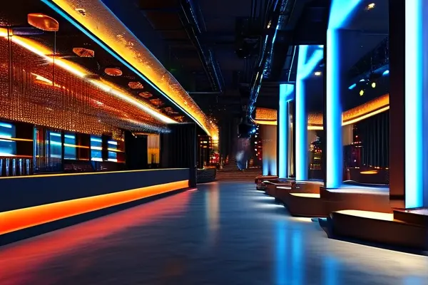 現代夜店內部裝修效果圖