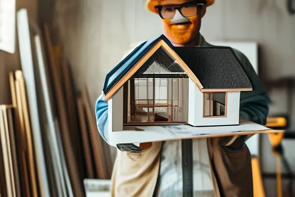 設計師與業主討論裝修方案